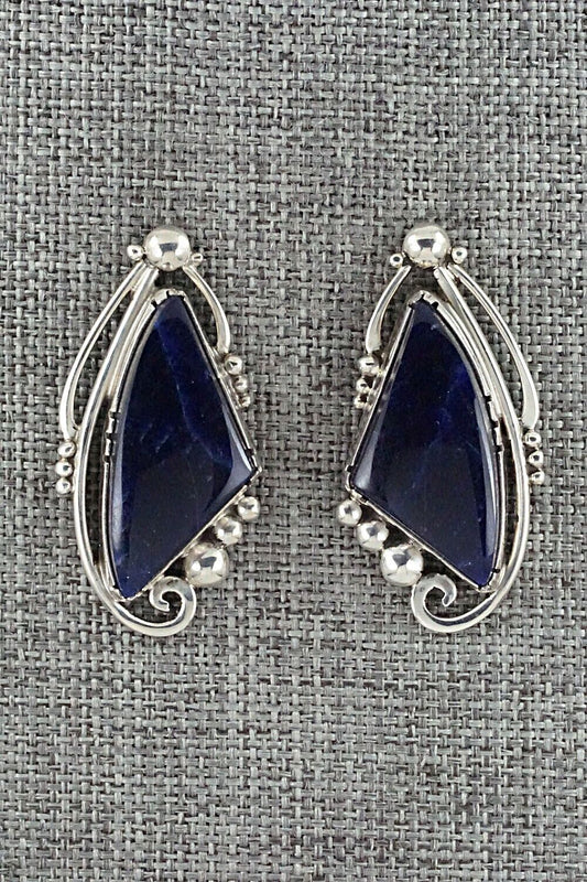 Sodalite & Sterling Silver Earrings - Oliver Smith