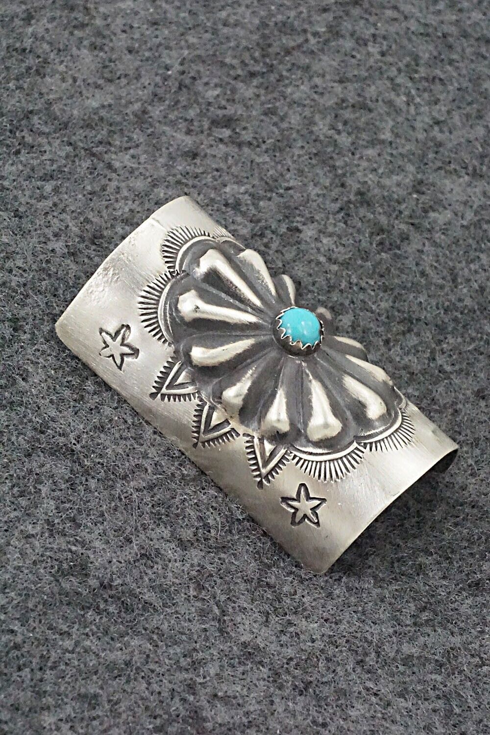 Turquoise & Sterling Silver Hair Pin - Arlene Soce