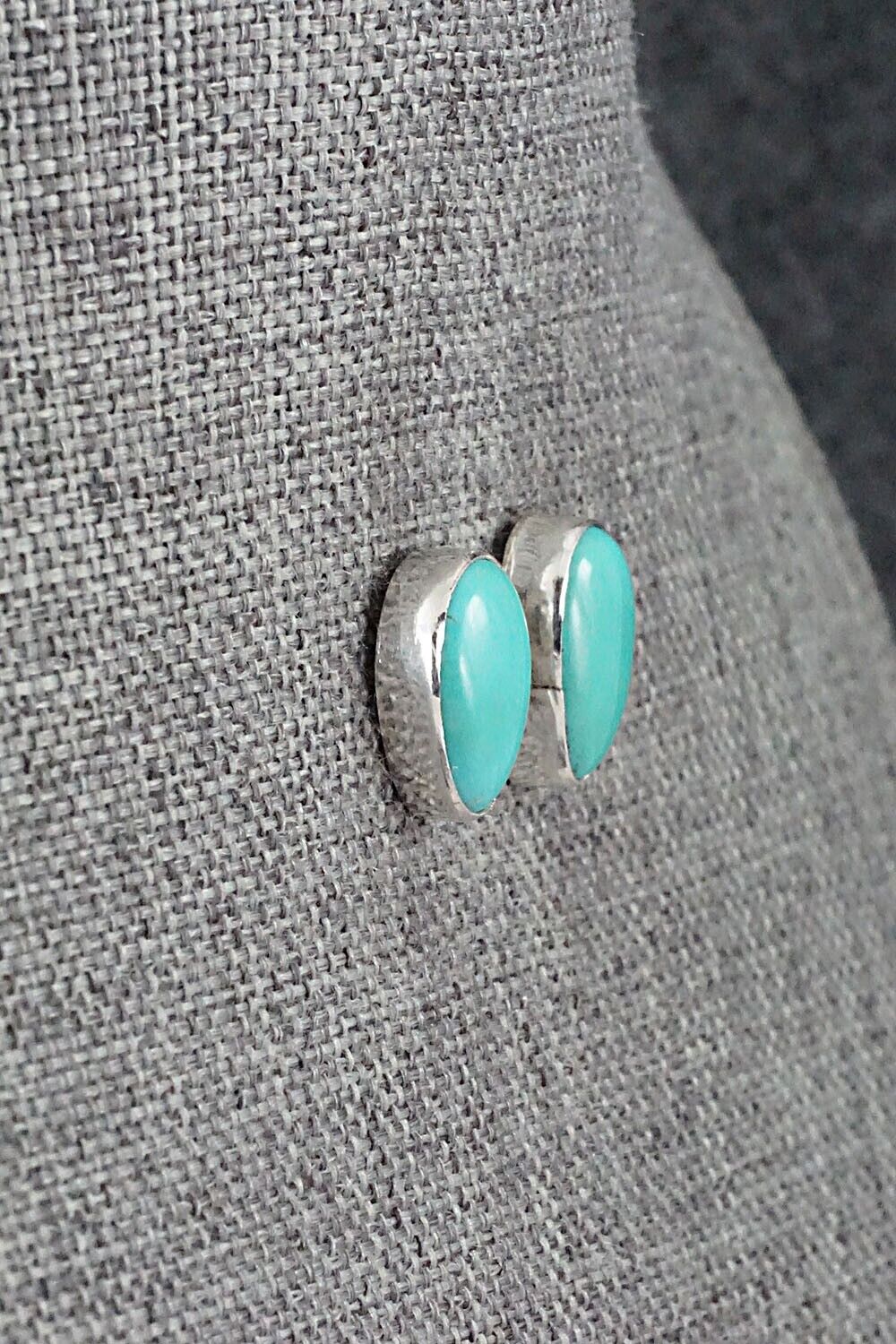 Turquoise & Sterling Silver Earrings - Marco Begaye