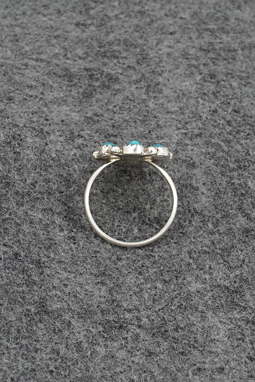 Turquoise & Sterling Silver Ring - Priscilla Reeder - Size 8.5