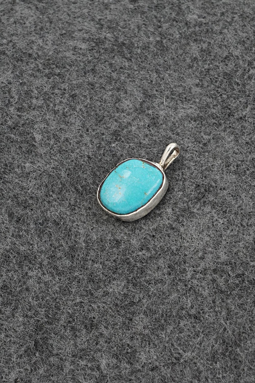 Turquoise & Sterling Silver Pendant - Ernest Hawthorne