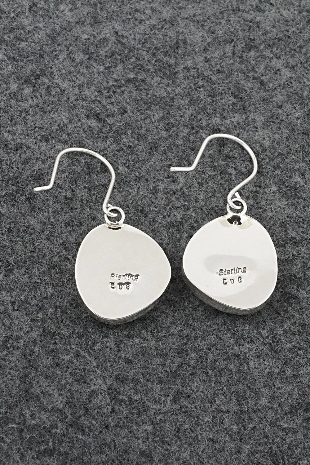 Turquoise & Sterling Silver Earrings - Eugene Gruber