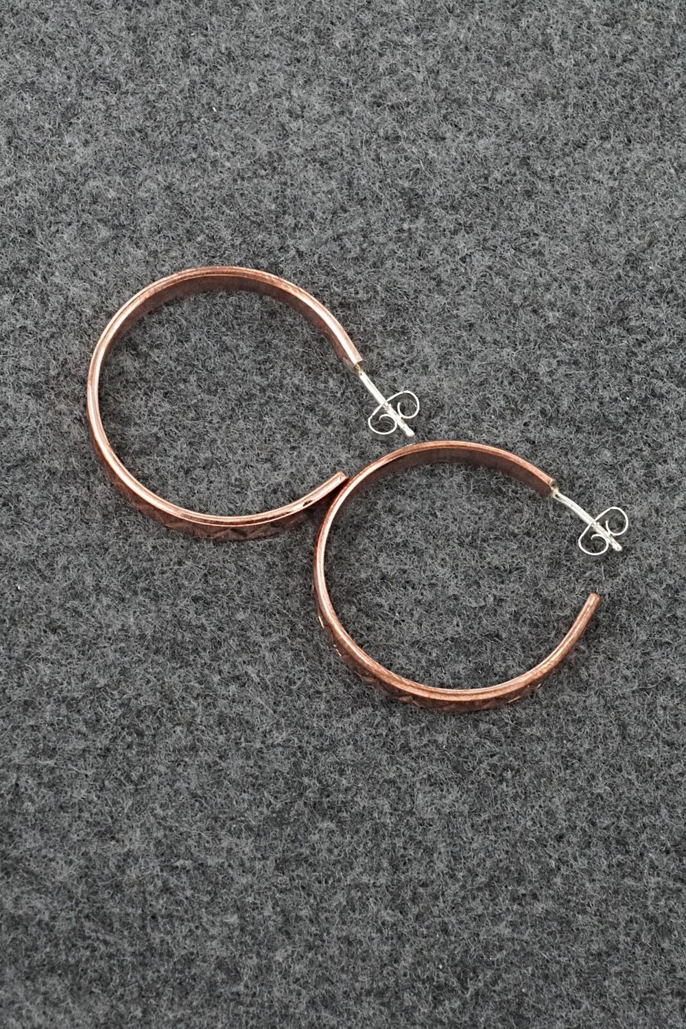 Copper Hoop Earrings - Elaine Tahe