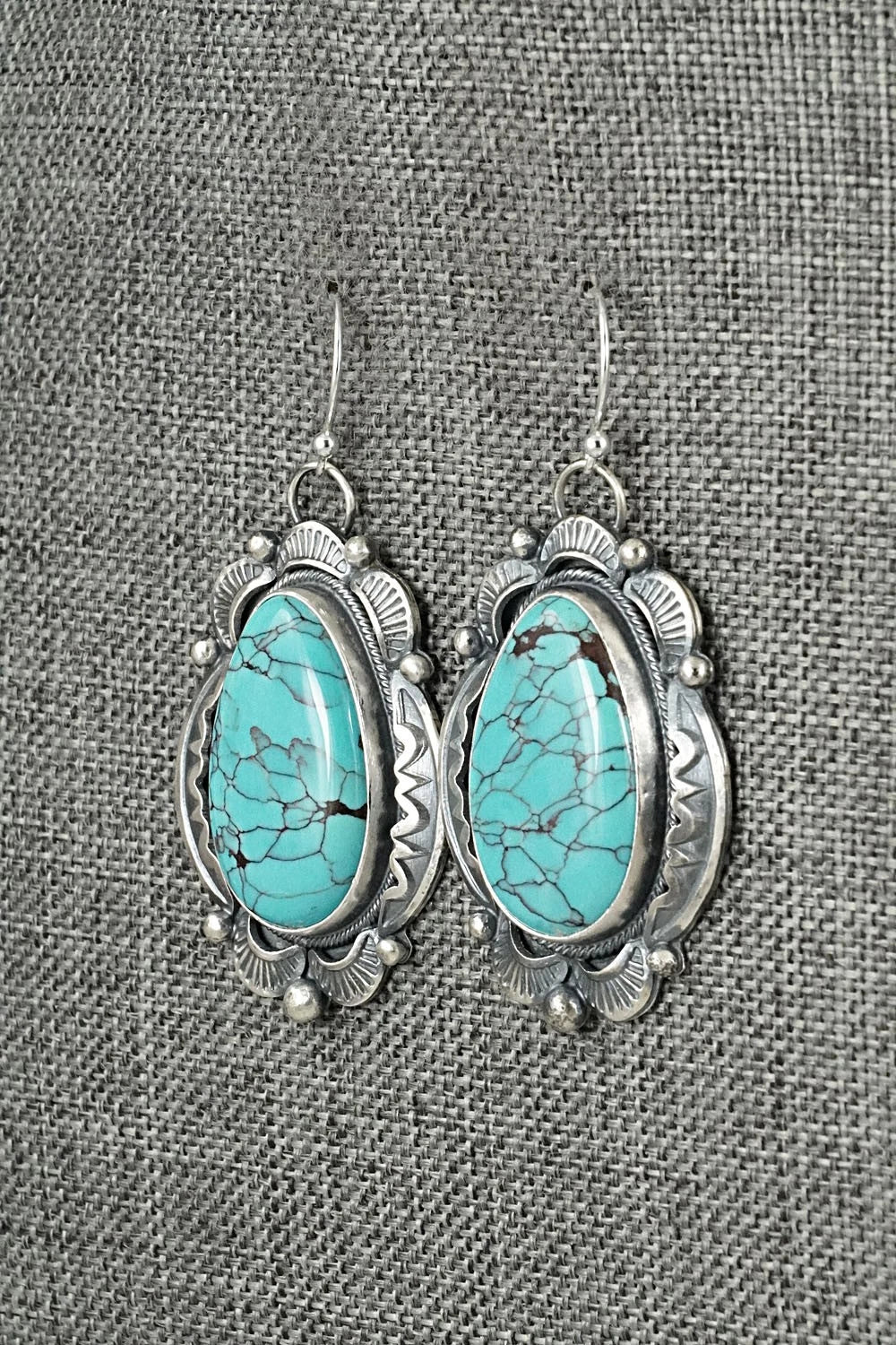 Turquoise & Sterling Silver Earrings - Jackson Hoskie