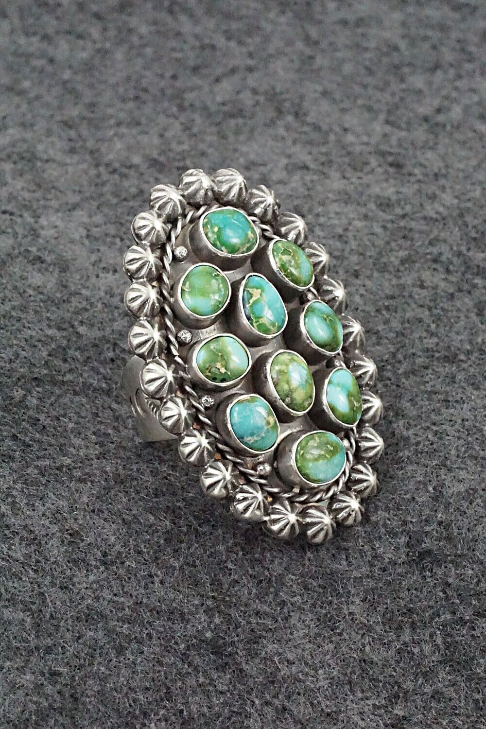 Turquoise & Sterling Silver Ring - Paige Gordon - Size 8.5