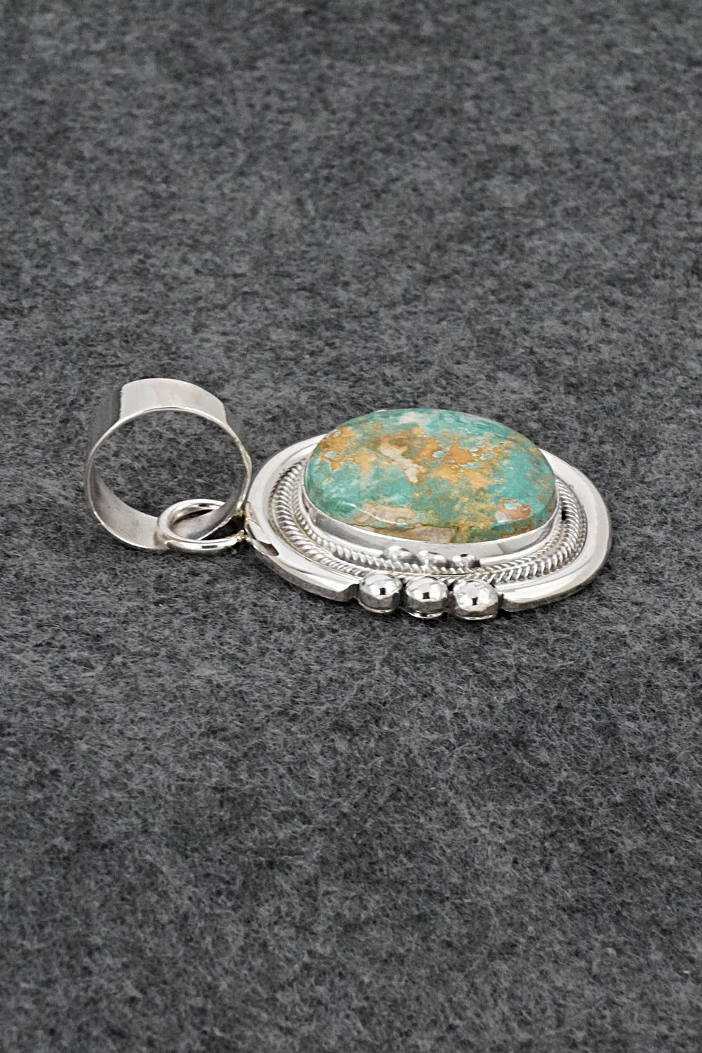 Turquoise & Sterling Silver Pendant - Joelias Draper