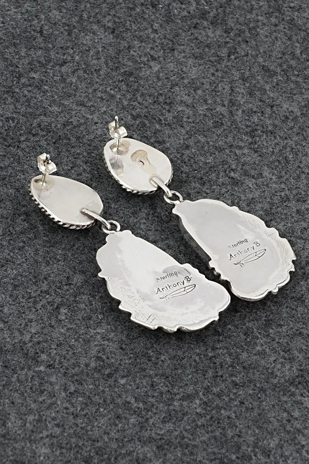 Turquoise & Sterling Silver Earrings - Anthony Brown