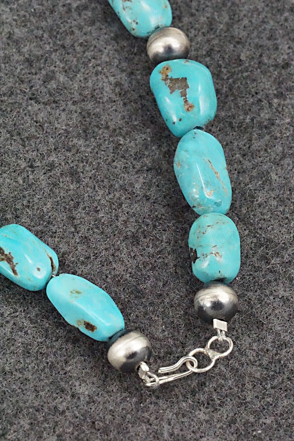 Turquoise & Sterling Silver Necklace - Doreen Jake