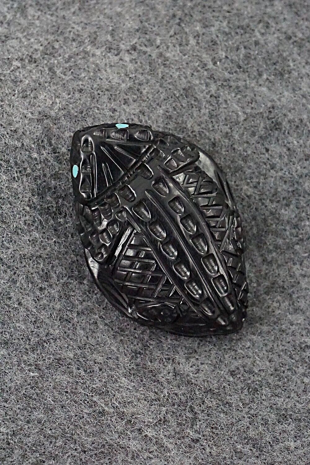 Horned Toad Zuni Fetish Carving - Jensen Charlie