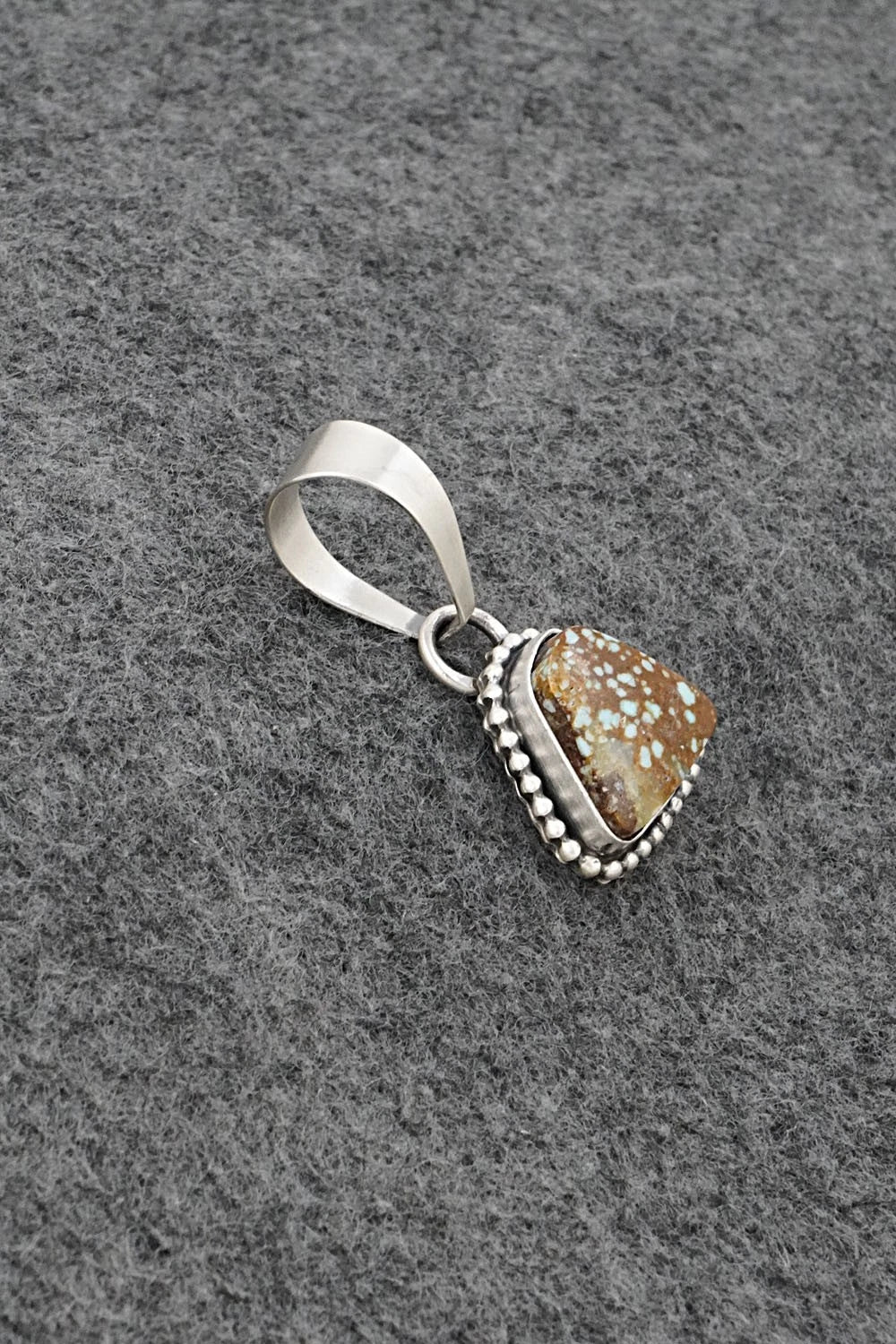Turquoise & Sterling Silver Pendant - Randy Billy