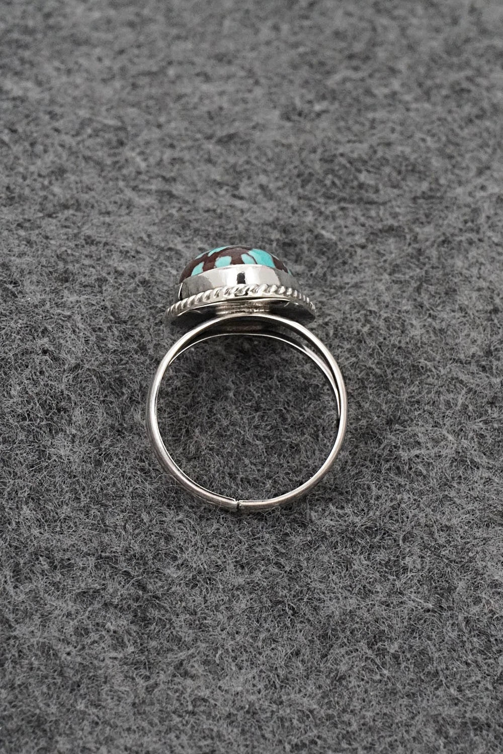 Turquoise & Sterling Silver Ring - Eugene Gruber - Size 6