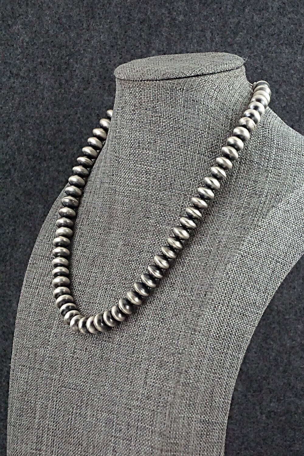 Sterling Silver Navajo Pearl Necklace - Dorinda Mariano