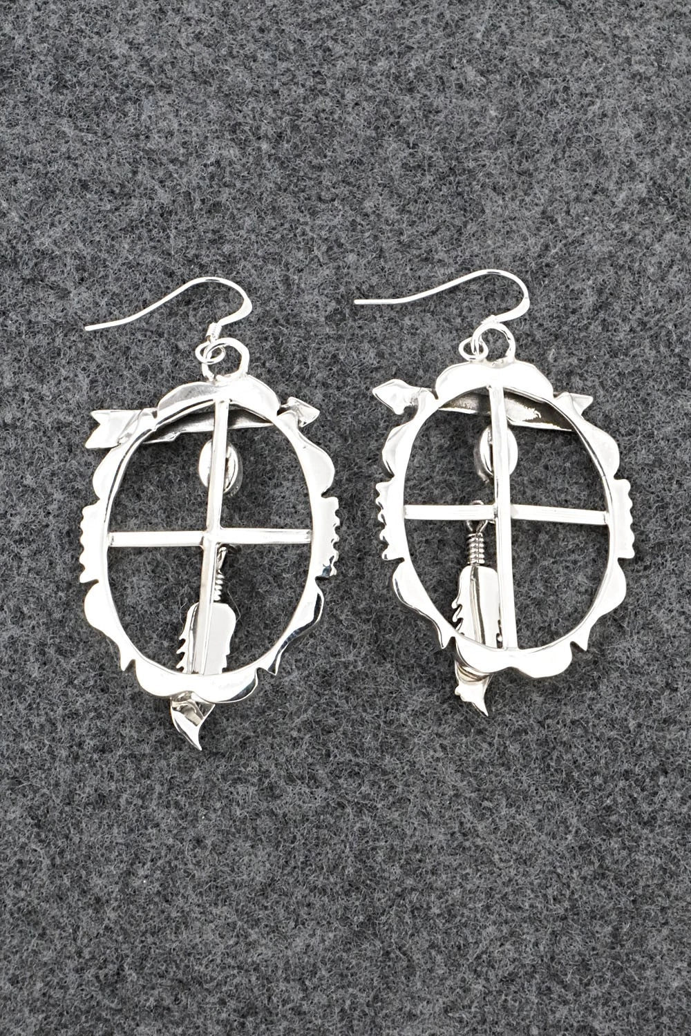Turquoise & Sterling Silver Earrings - Arlene Lewis