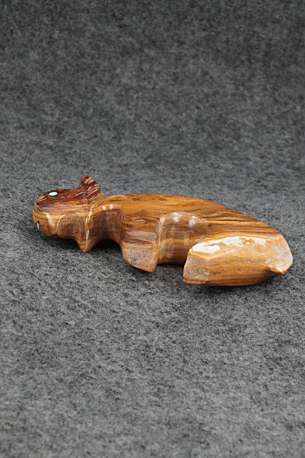 Bobcat Zuni Fetish Carving - Kenric Laiwakete