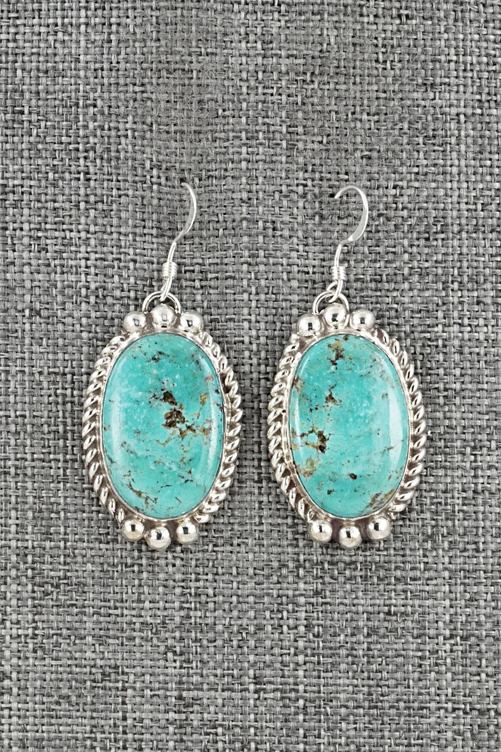 Turquoise & Sterling Silver Earrings - Antwone Brown