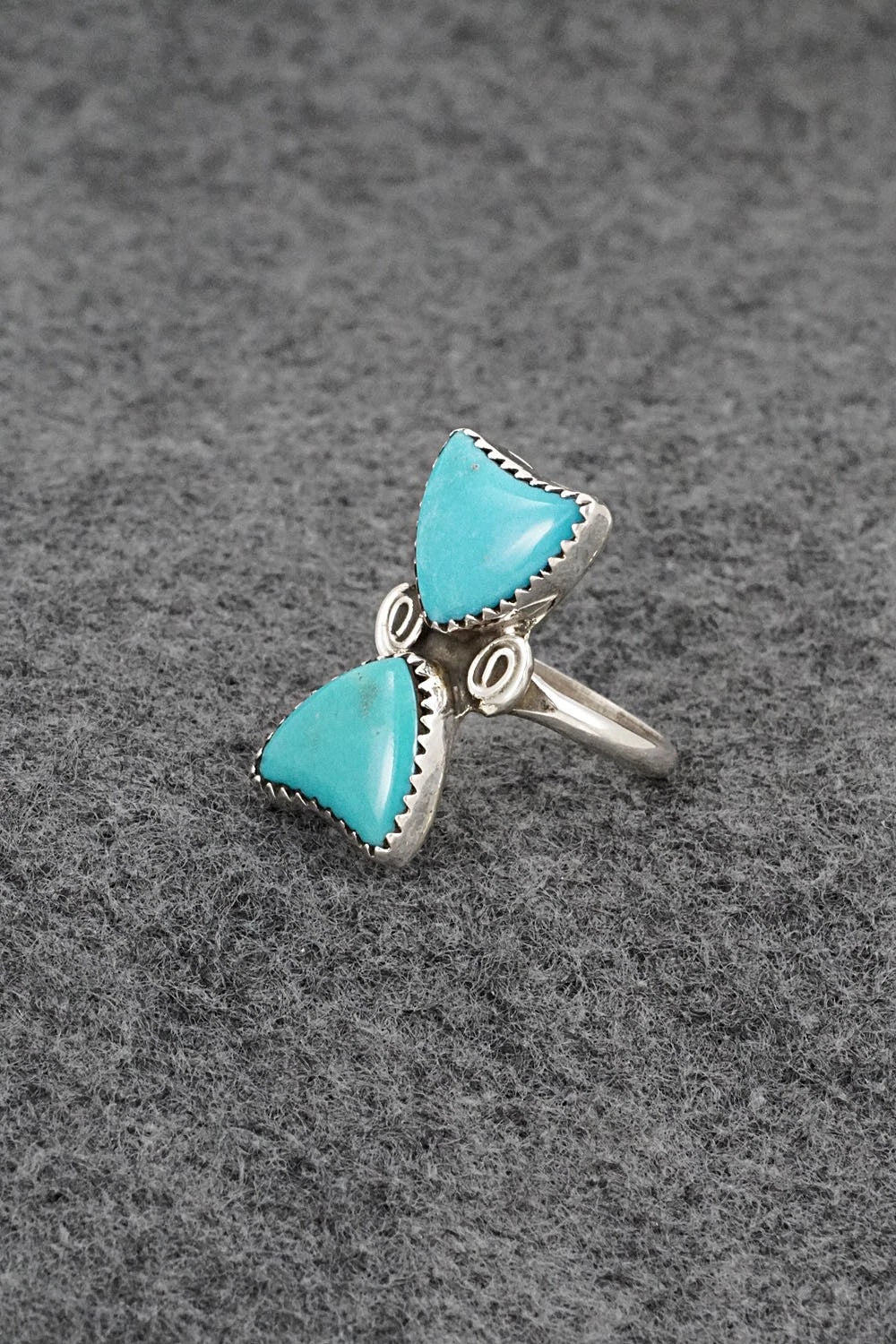 Turquoise & Sterling Silver Ring - Priscilla Reeder - Size 7.25