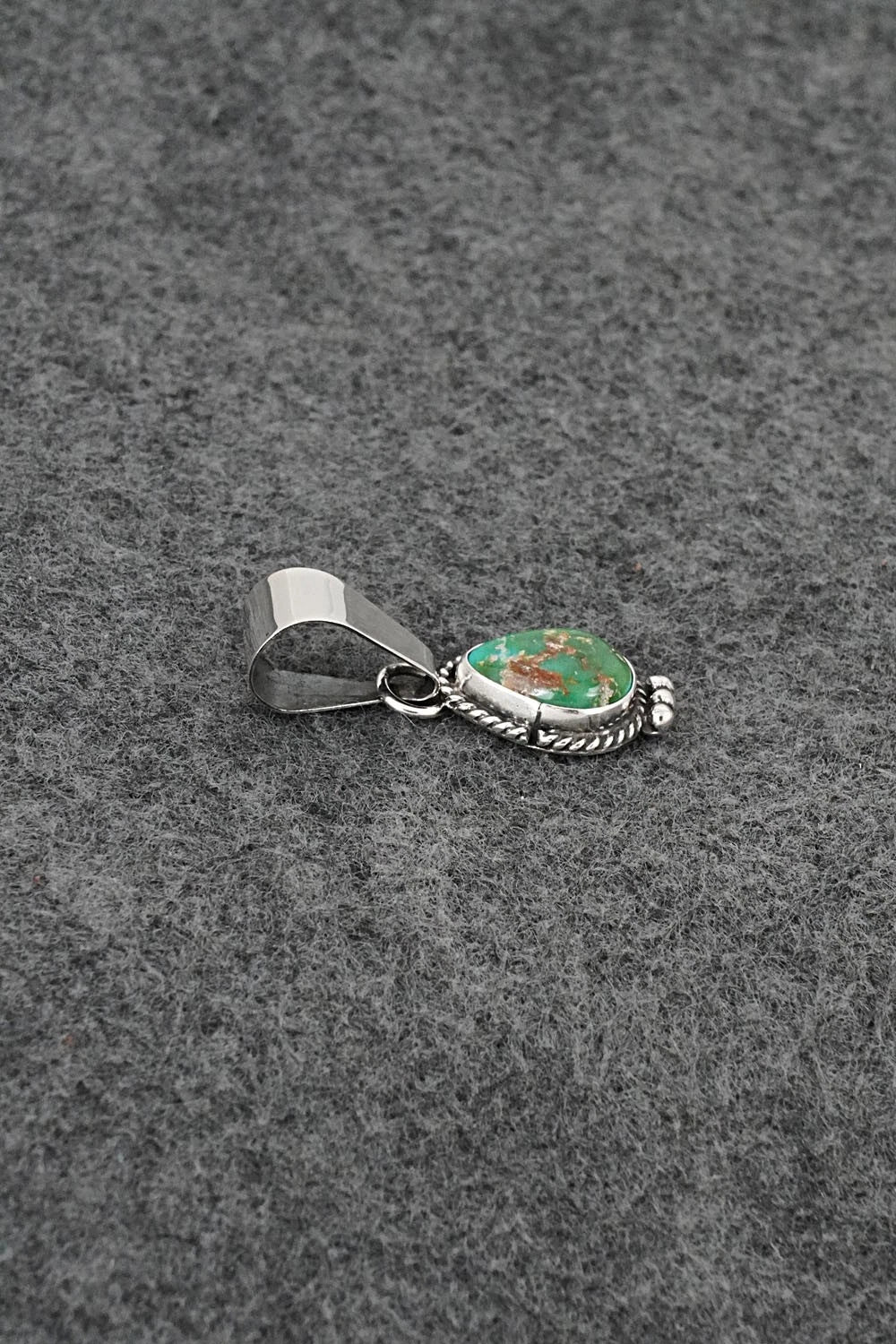 Turquoise & Sterling Silver Pendant - Rosemary Saunders