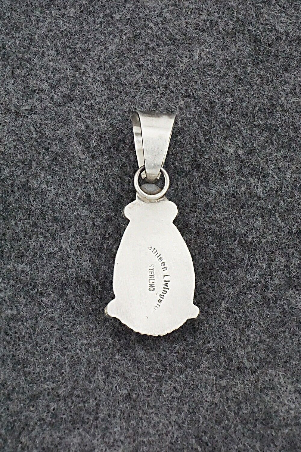 Turquoise & Sterling Silver Pendant - Kathleen Livingston