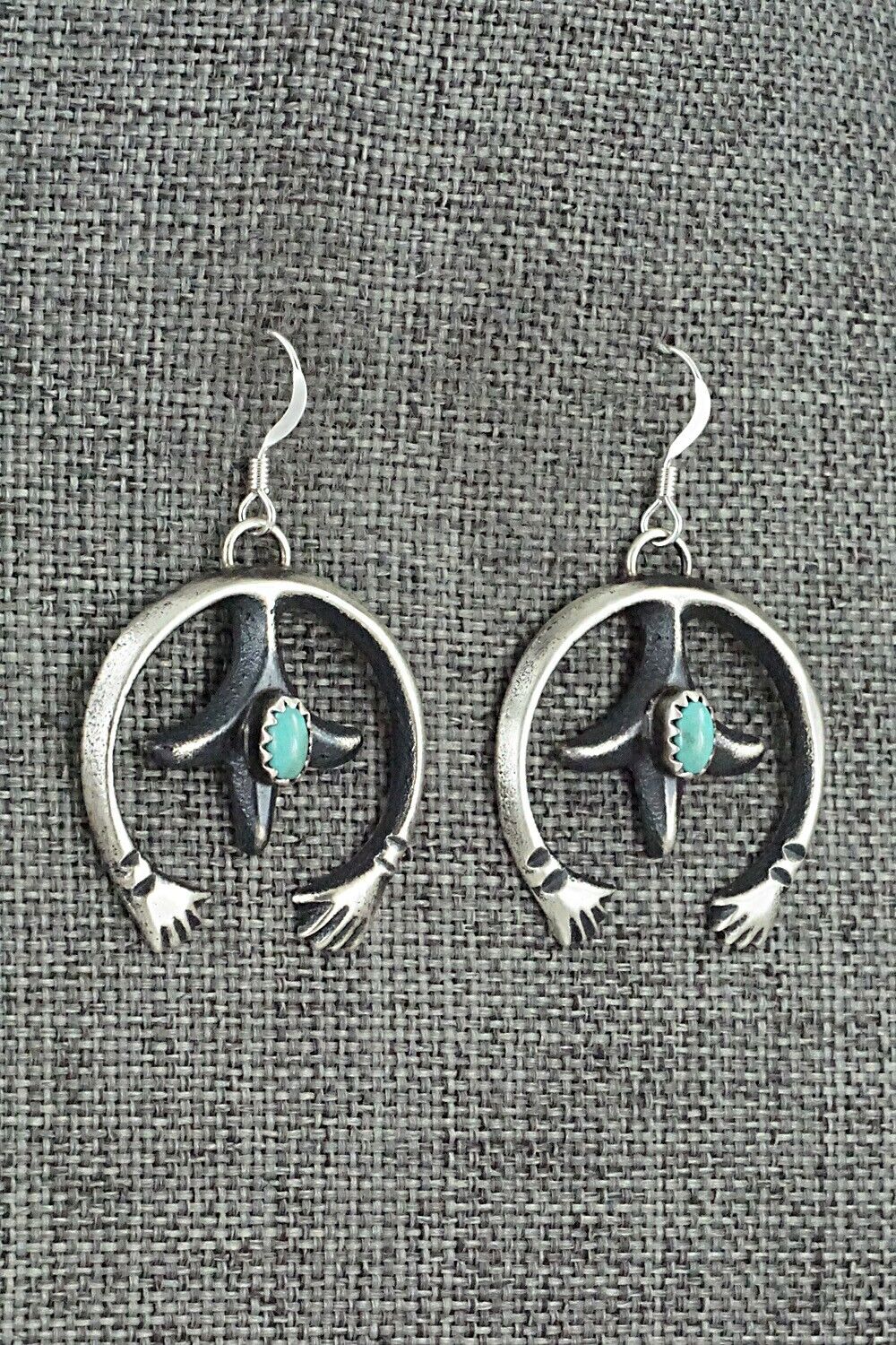 Turquoise & Sterling Silver Earrings - Martha Cayatiento