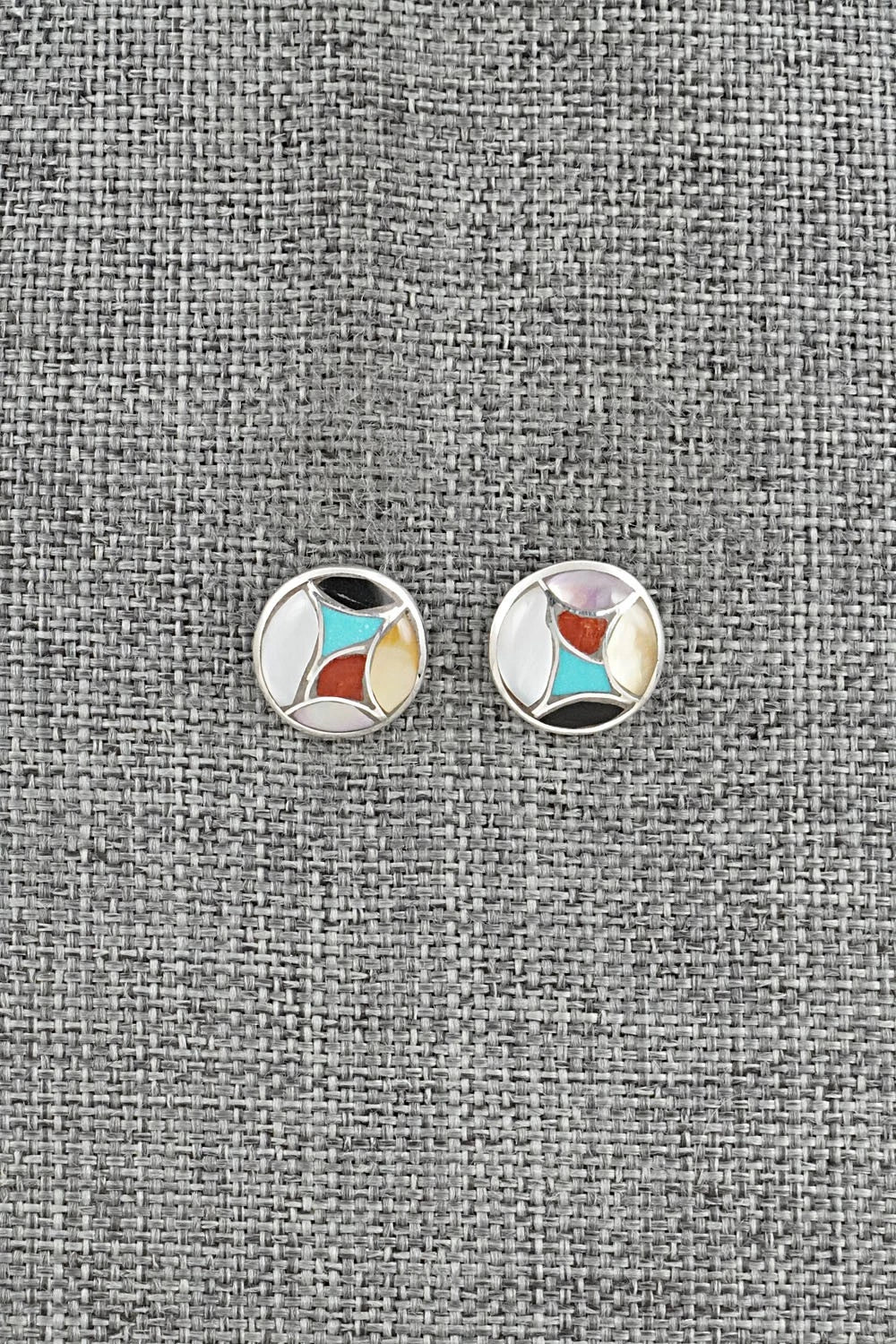 Multi-Stone & Sterling Silver Earrings - Orena Leekya