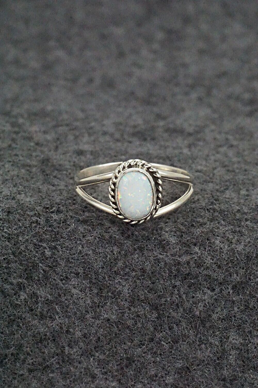 Opalite & Sterling Silver Ring - Jan Mariano - Size 7.5