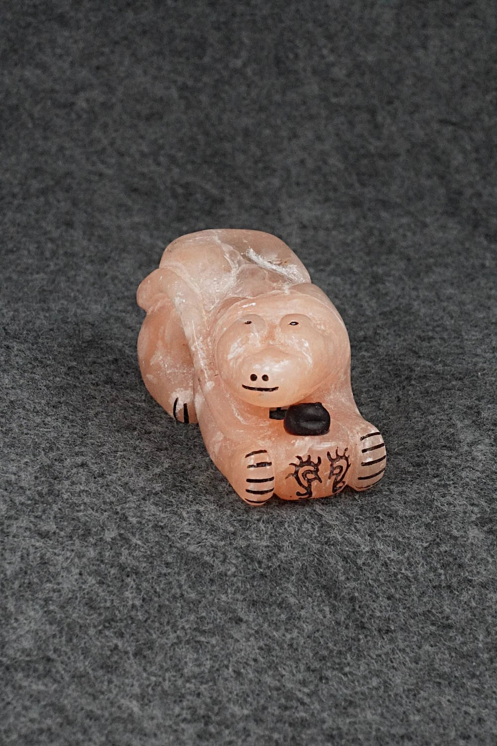 Mountain Lion Zuni Fetish Carving - Rick Kallestewa