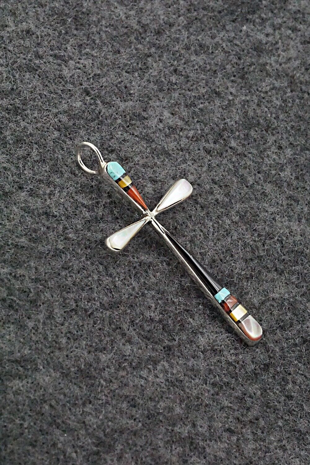 Multi Stone & Sterling Silver Pendant - Sylvester Noche