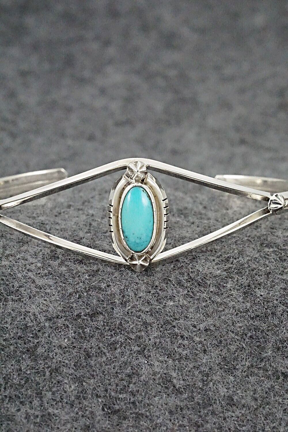 Turquoise & Sterling Silver Bracelet - Amos Begay