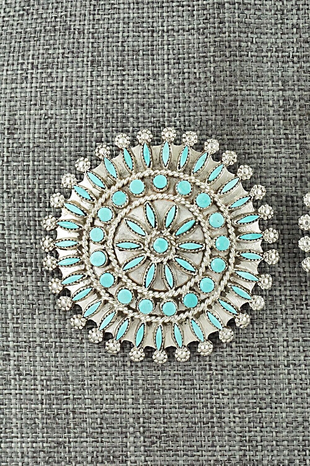 Turquoise & Sterling Silver Earrings - Merlinda Chavez