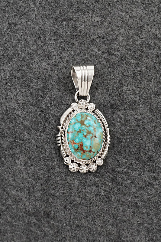 Turquoise & Sterling Silver Pendant - Daniel Benally