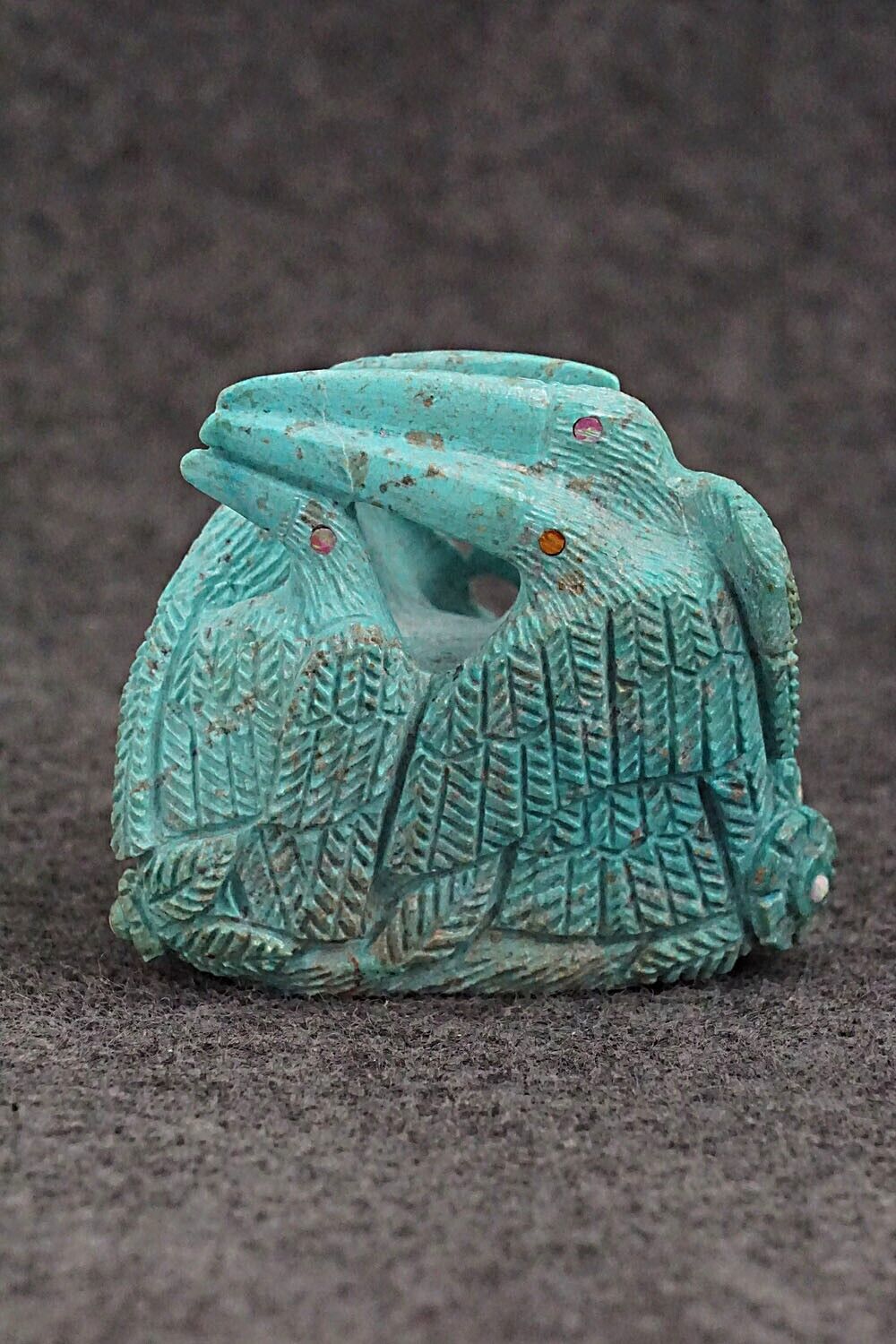 Toucans Zuni Fetish Carving - Destry Siutza