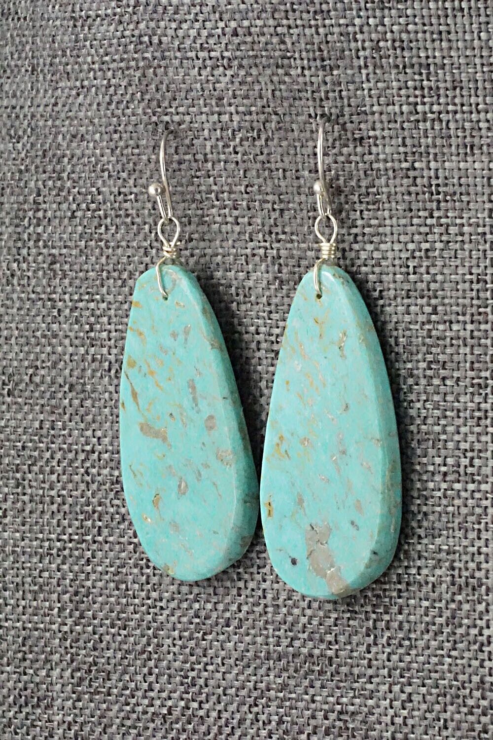 Turquoise & Sterling Silver Earrings - Joe Garcia