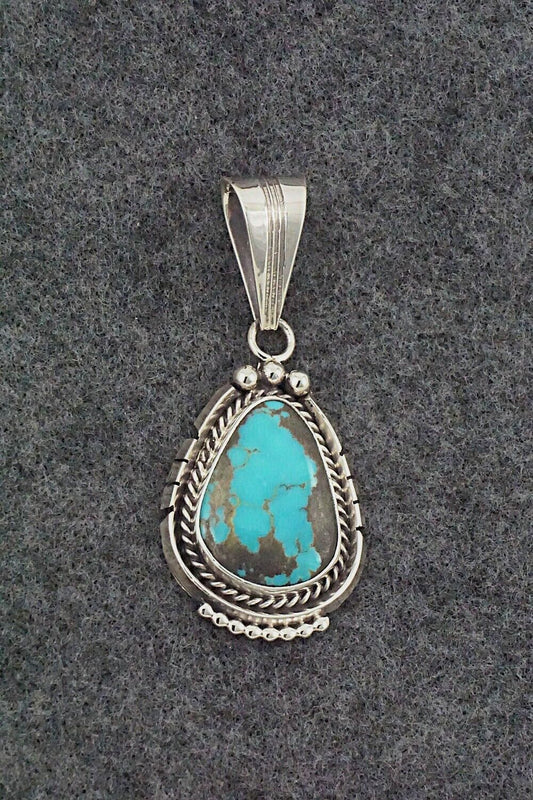 Turquoise & Sterling Silver Pendant - Samuel Yellowhair