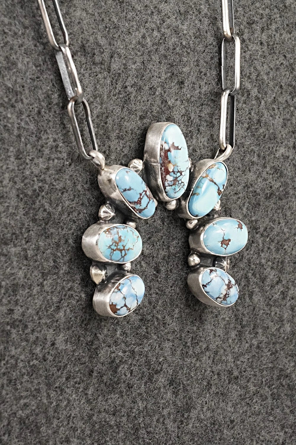 Turquoise & Sterling Silver Necklace - Darrin Livingston