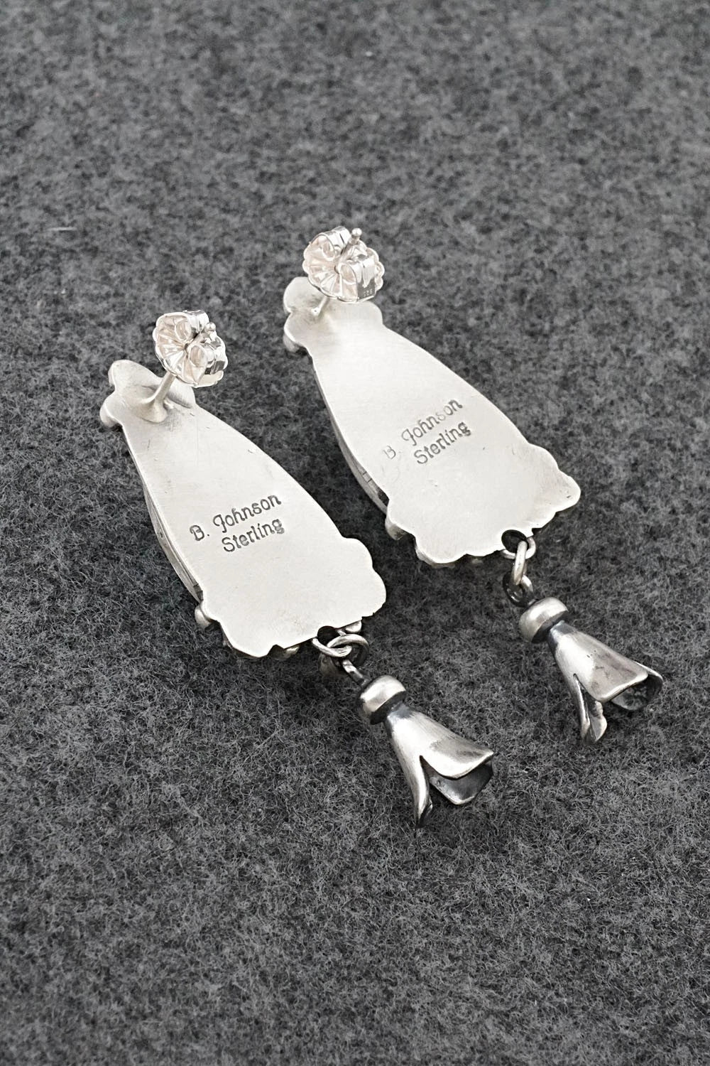 Turquoise & Sterling Silver Earrings - Bobby Johnson