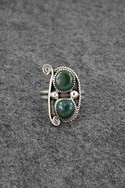 Turquoise & Sterling Silver Ring - Cody Nez - Size 8