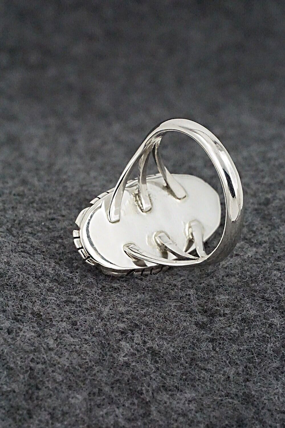 Onyx & Sterling Silver Ring - Amos Begay - Size 9.25