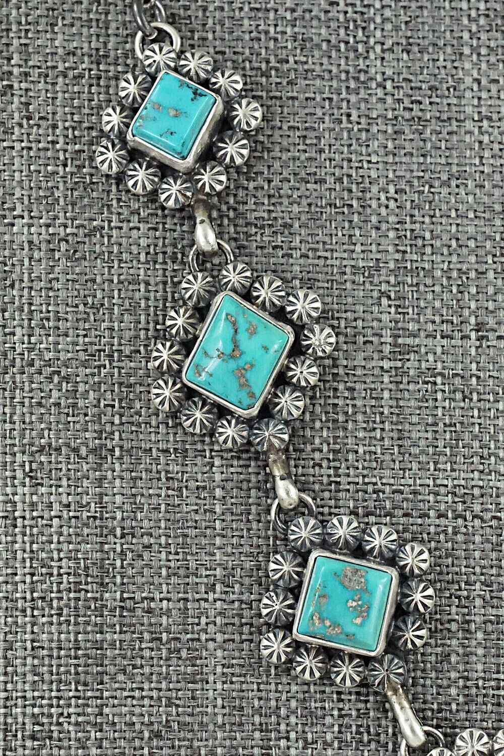 Turquoise & Sterling Silver Necklace - Paul Livingston