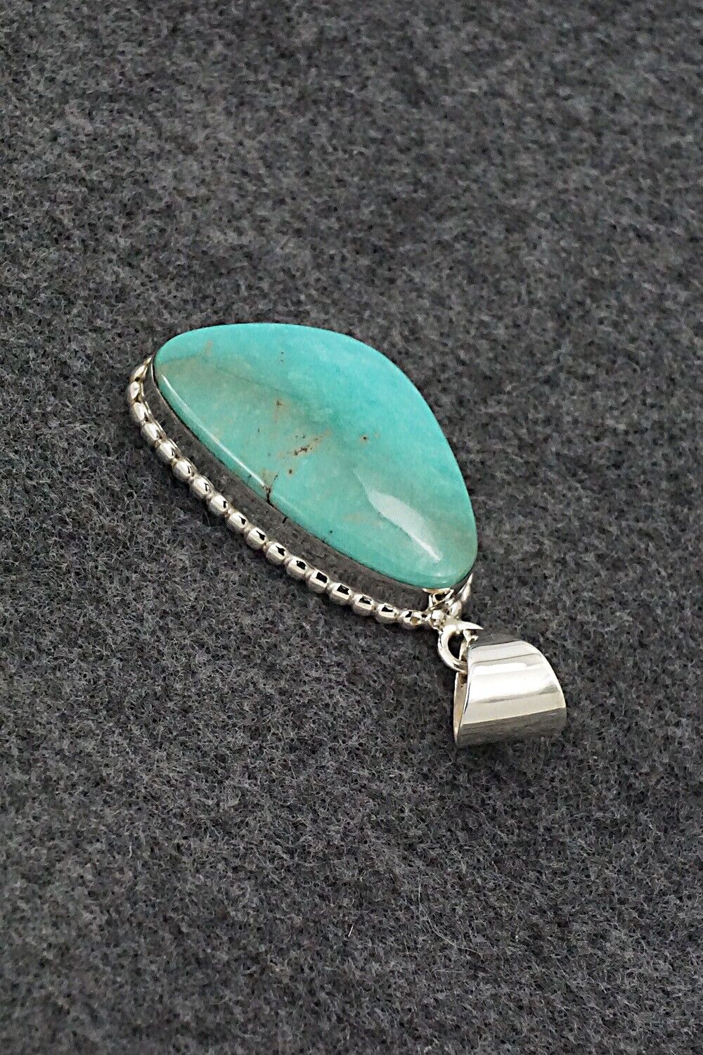 Turquoise & Sterling Silver Pendant - Lamy Castillo