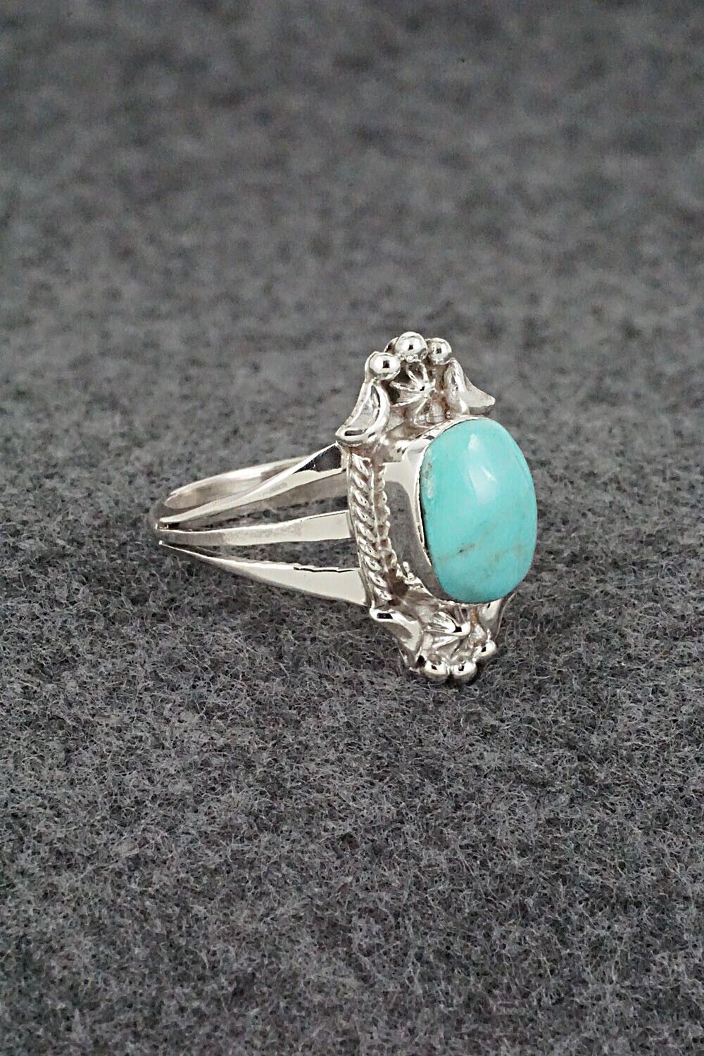 Turquoise & Sterling Silver Ring - Theresa Smith - Size 9