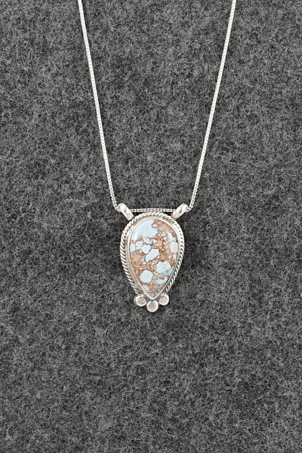 Turquoise & Sterling Silver Necklace - Sharon McCarthy