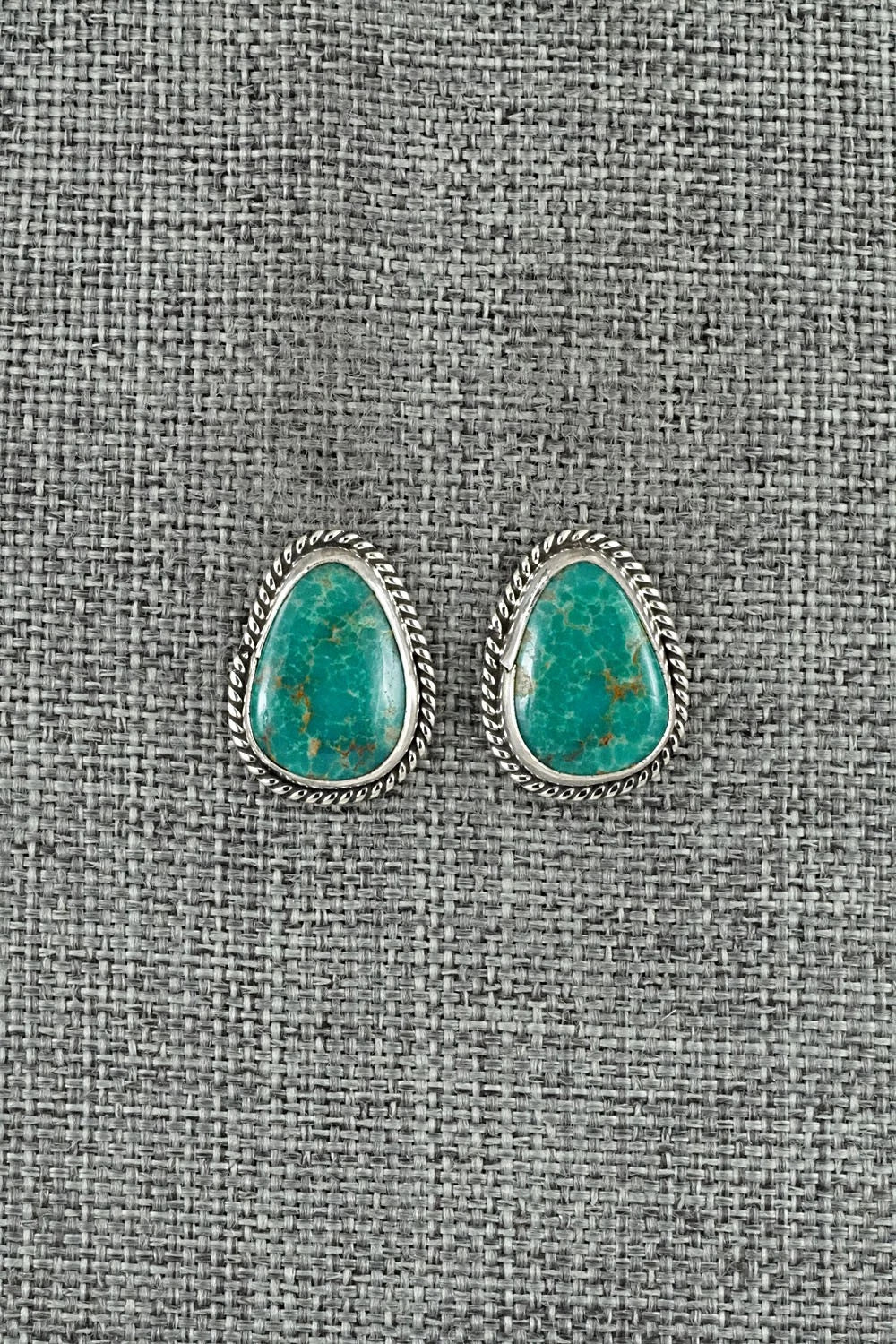 Turquoise & Sterling Silver Earrings - Rosemary Saunders