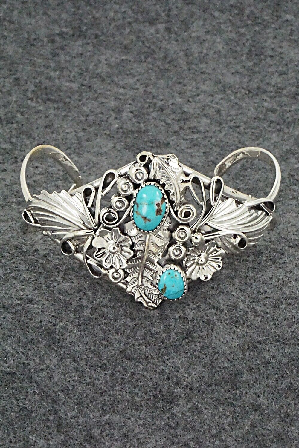 Turquoise & Sterling Silver Bracelet - Harry Yazzie