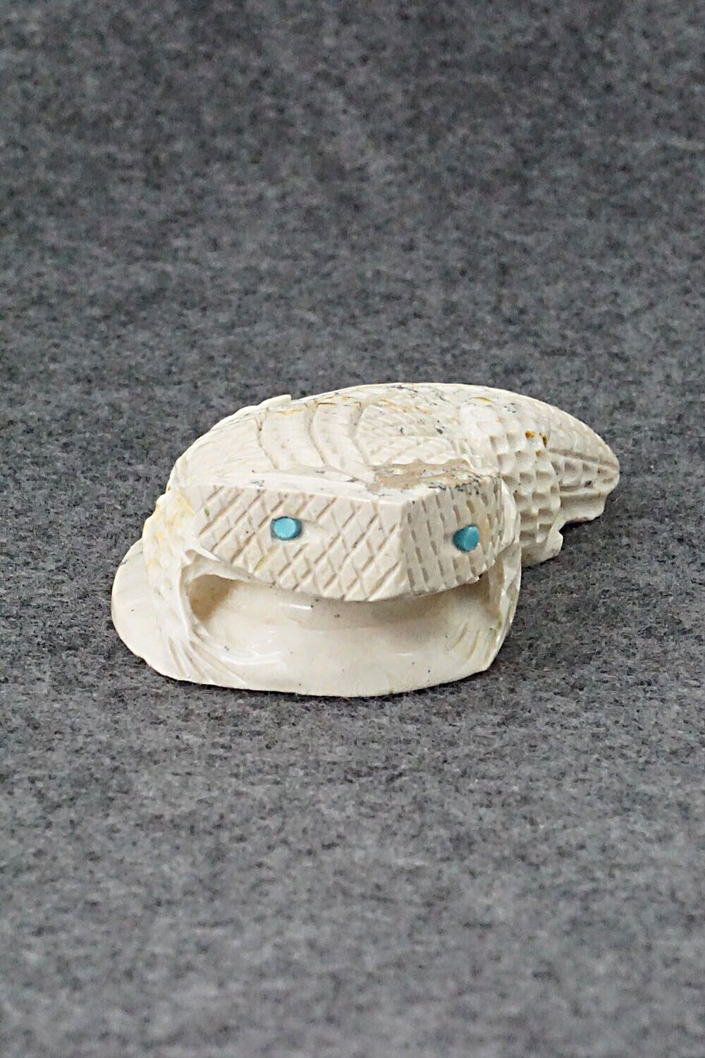 Horned Toad Zuni Fetish Carving - Jensen Charlie