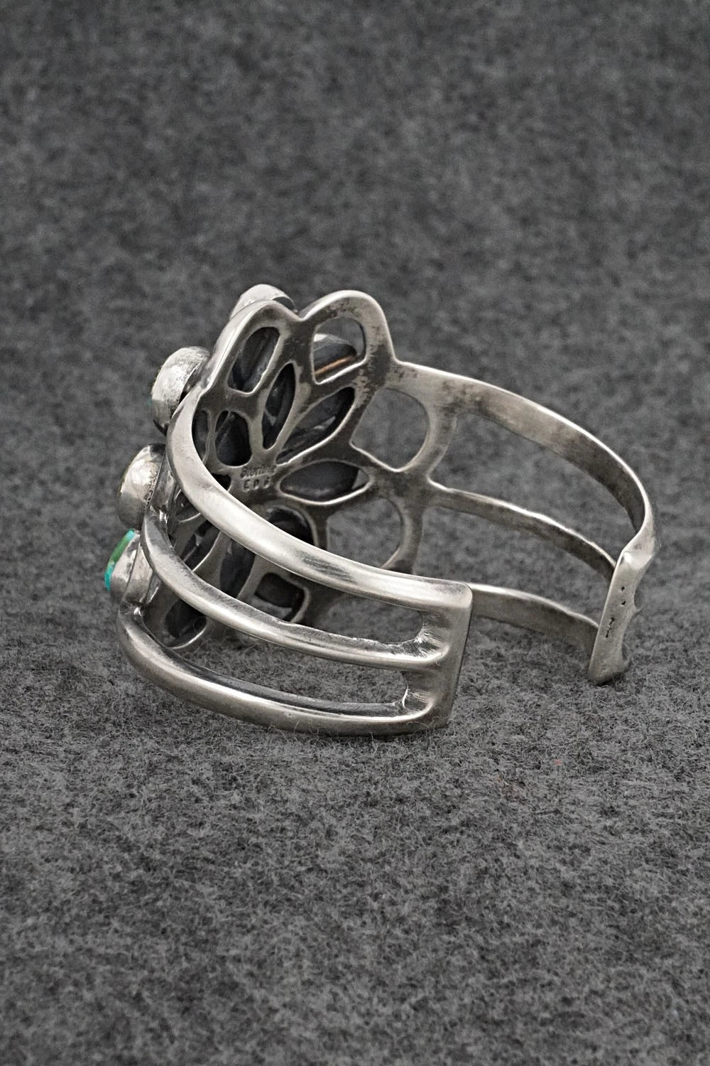 Turquoise & Sterling Silver Bracelet - Eugene Gruber