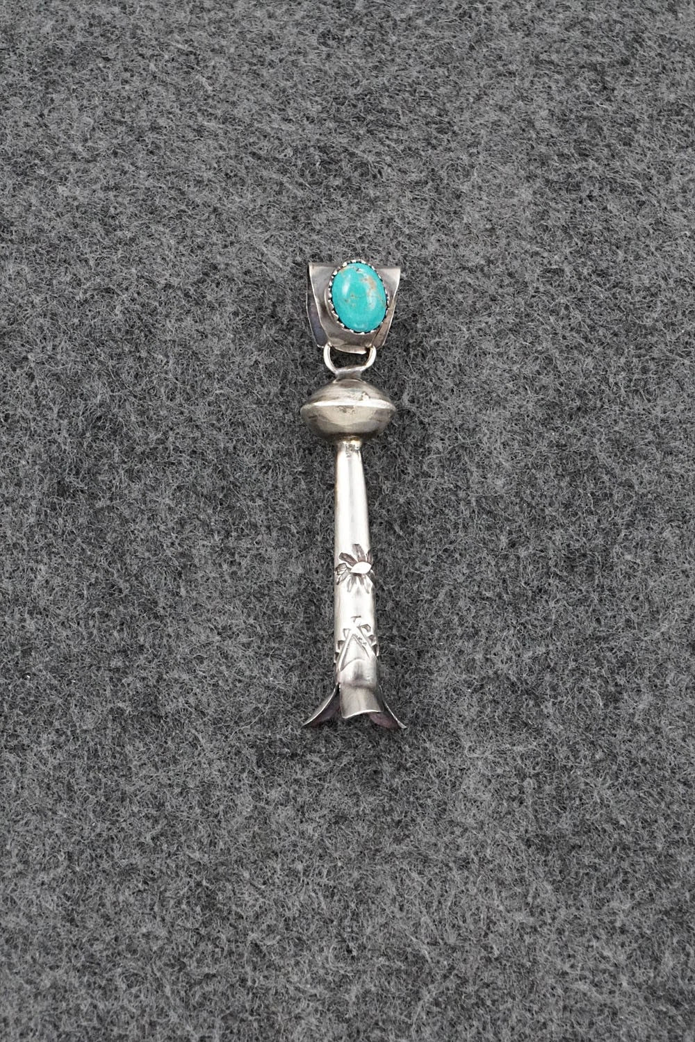 Turquoise & Sterling Silver Pendant - Phil Garcia