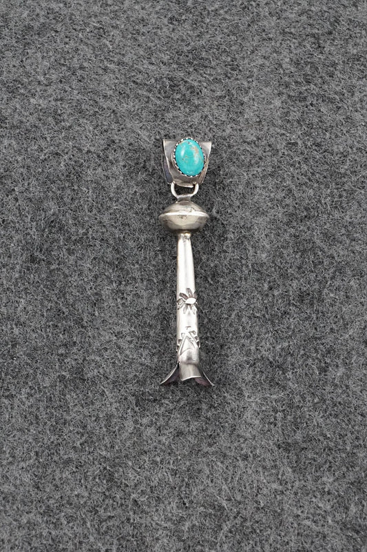Turquoise & Sterling Silver Pendant - Phil Garcia