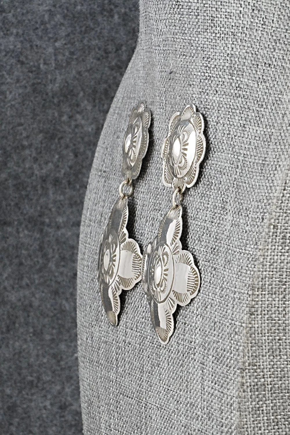 Sterling Silver Earrings - Bertha Begay
