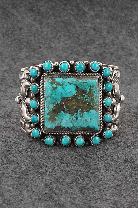 Turquoise & Sterling Silver Bracelet - Tillie Jon
