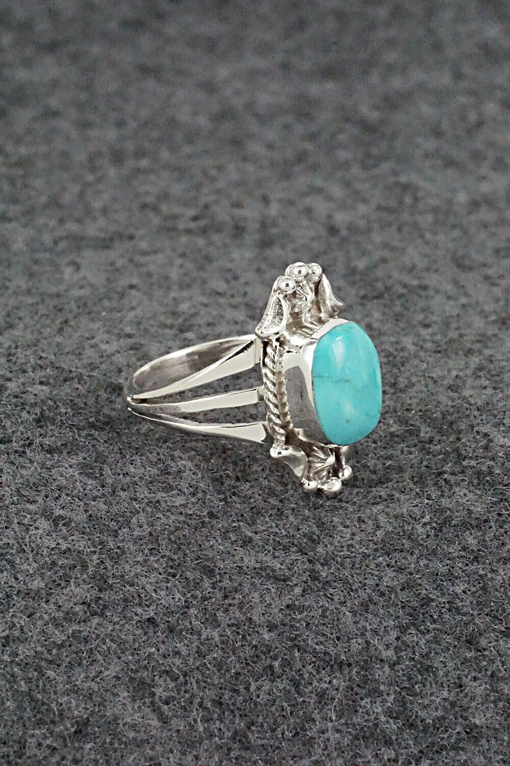 Turquoise & Sterling Silver Ring - Theresa Smith - Size 7
